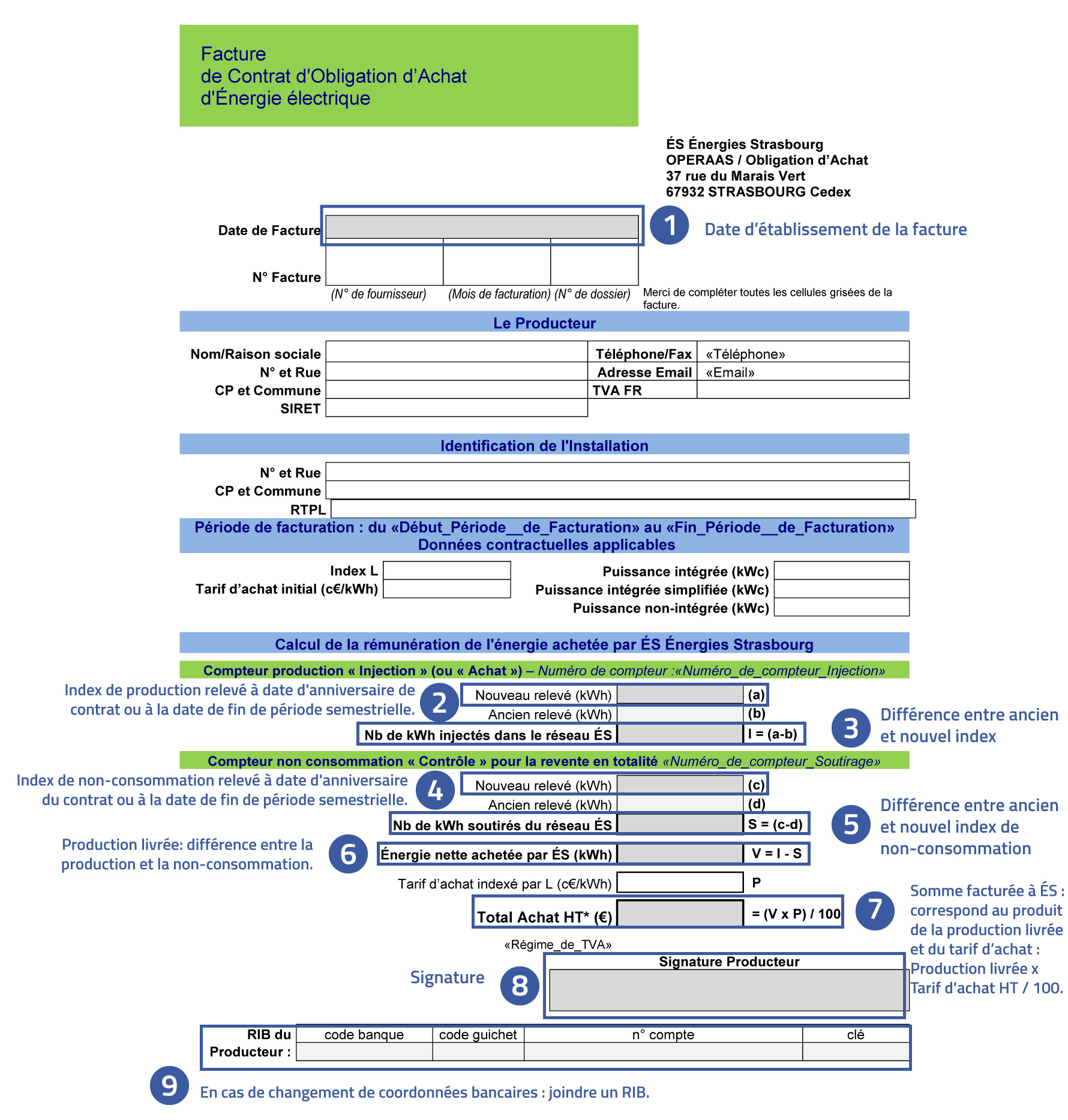 Facture Obligation d'achat